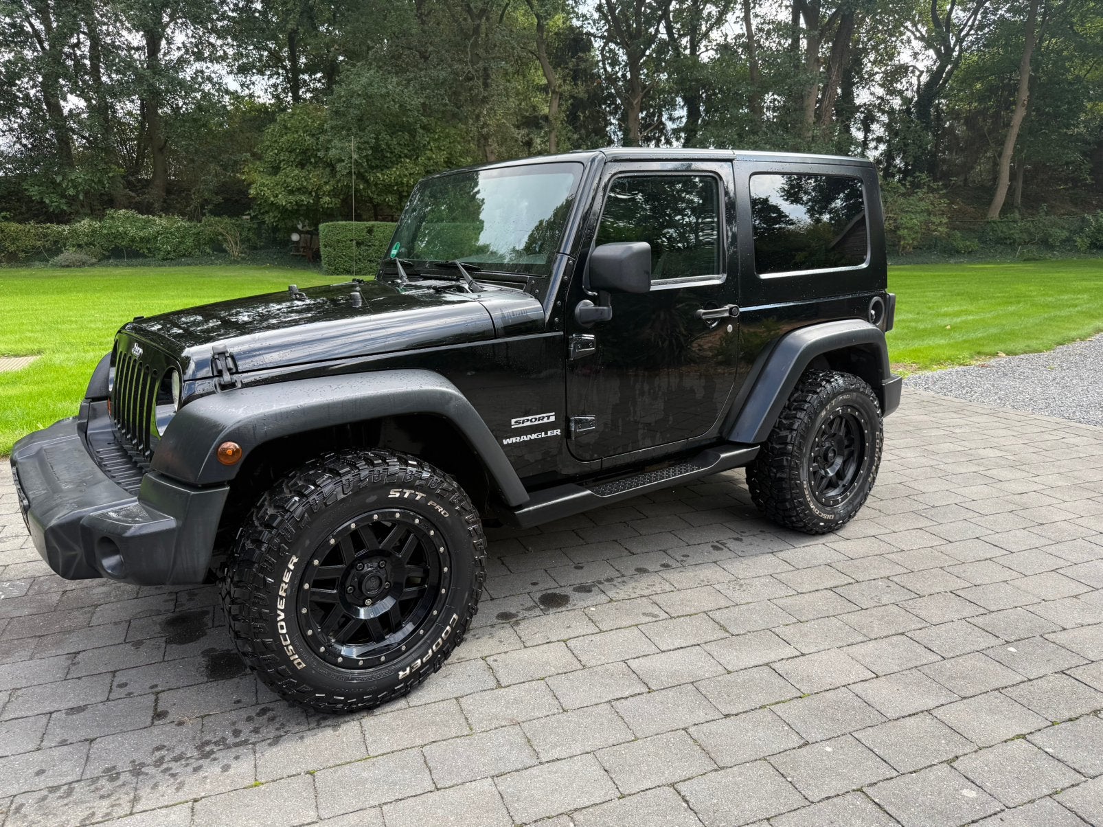 Jeep Wrangler 2.8 CRD 2007 Zwart,  2 deurs kort, Auto's, 1780 kg, 4 cilinders, 4 stoelen, Zwart