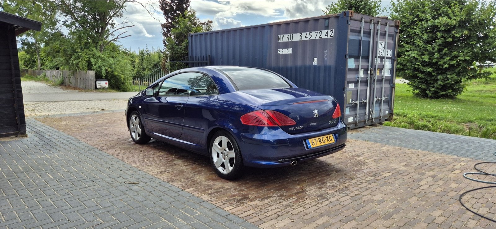 Peugeot 307 2.0 16V CC 2005 Blauw, Auto's, Peugeot, Voorwielaandrijving, 4 cilinders, Cabriolet, Origineel Nederlands
