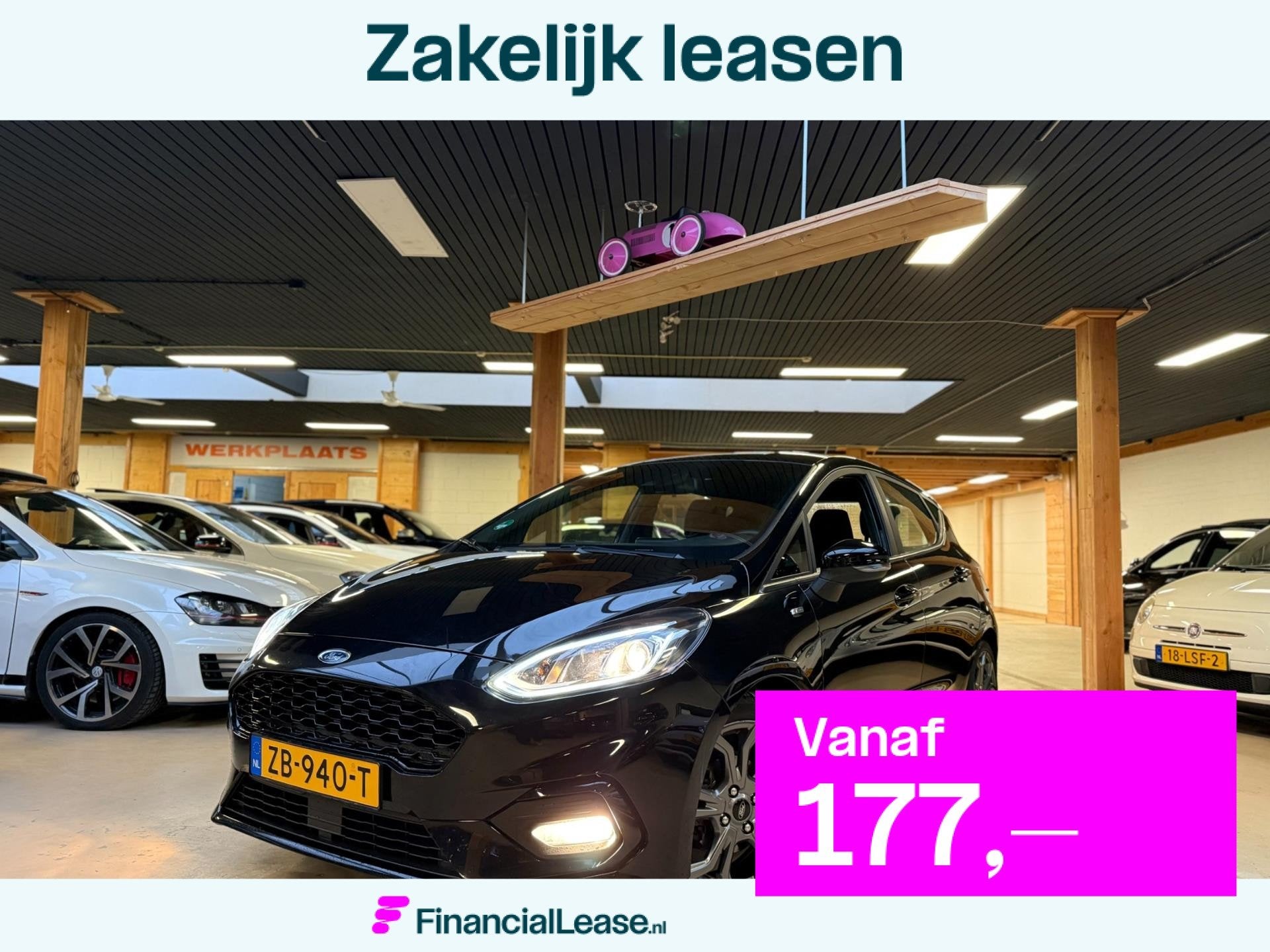 Ford Fiesta 1.0 EcoBoost ST-Line 150PK Airco Cruise Control, Gebruikt, Euro 6, 580 kg, Origineel Nederlands