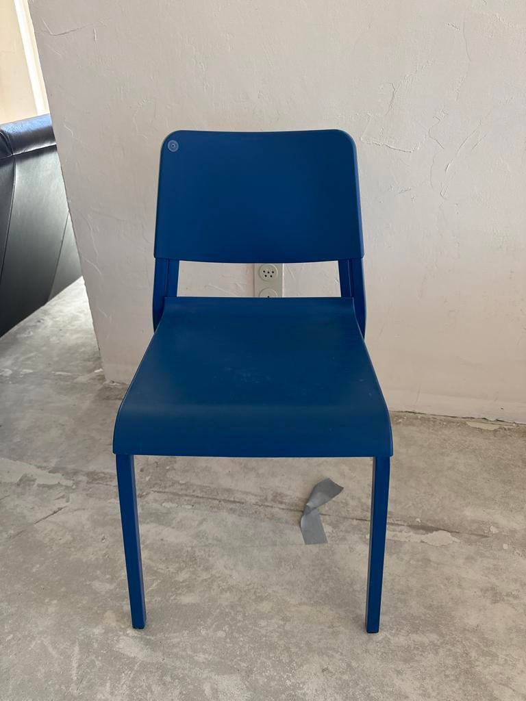 Blauwe stoel - Gebruikt, Ophalen, Kunststof, Gebruikt, Blauw