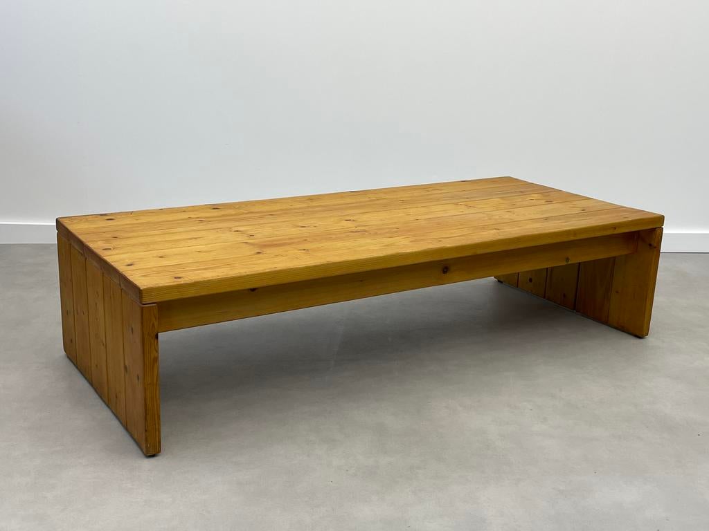 Vintage massief grenen houten bankje, Huis en Inrichting, Ophalen, Minder dan 50 cm, 125 cm of meer, Zo goed als nieuw