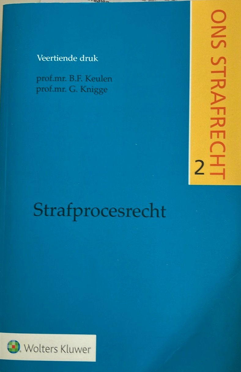 B.F. Keulen - Strafprocesrecht, Sociale wetenschap, Zo goed als nieuw, B.F. Keulen, Ophalen of Verzenden