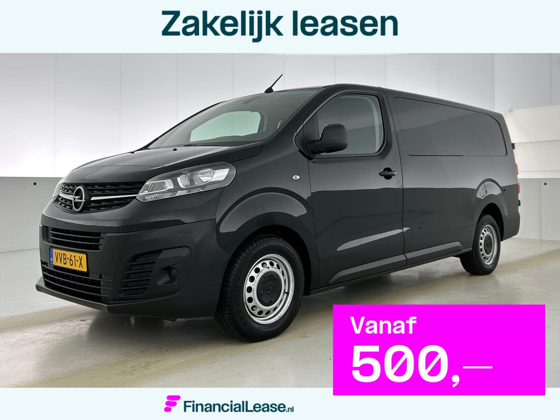 Opel Vivaro 145pk Automaat L3H1 Dubbele cabine Navigatie Cam, Stof, Gebruikt, Euro 6, 4 cilinders