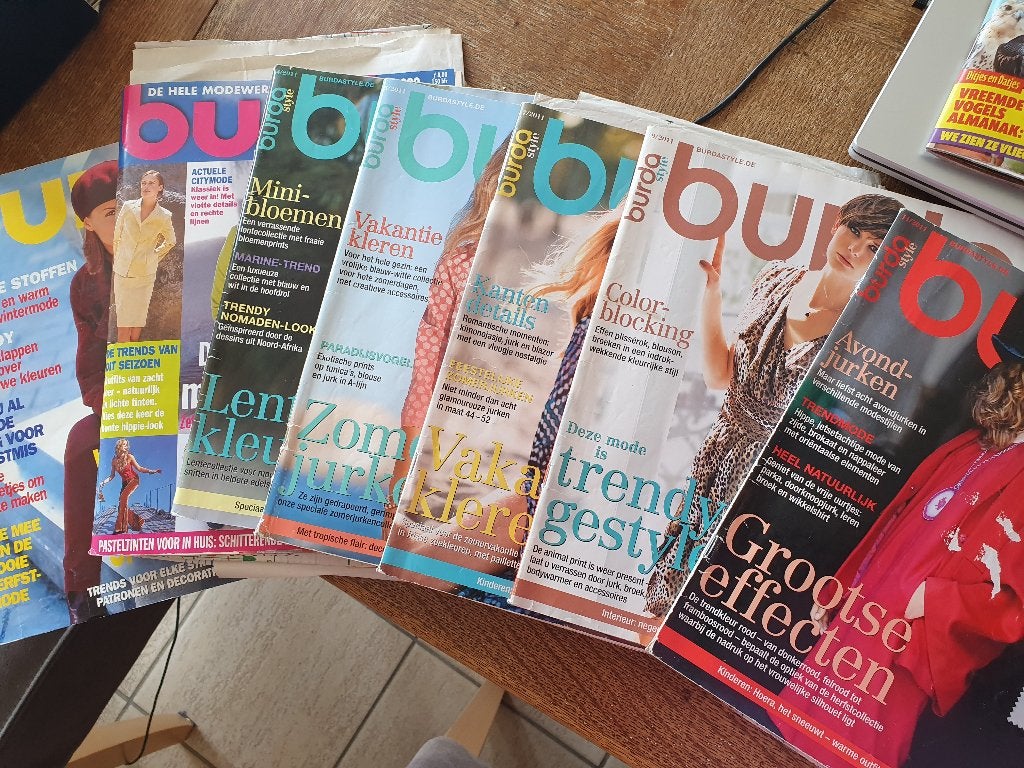 7x Burda, Overige typen, Vrouw, Zo goed als nieuw, Burda