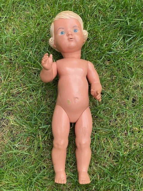 Vintage Schildkröt pop, 41 cm, jaren '50, Ophalen of Verzenden, Gebruikt, Pop