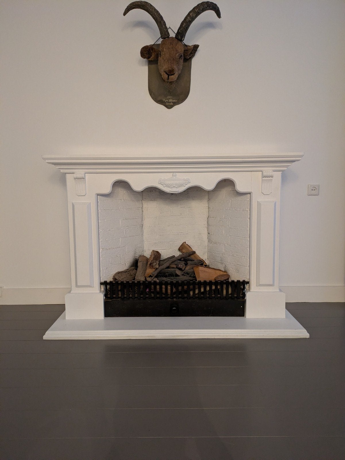 schouw / openhaard met kunst vuur, Huis en Inrichting, Haarden, Ophalen, Gebruikt, Vrijstaande haard, Houthaard