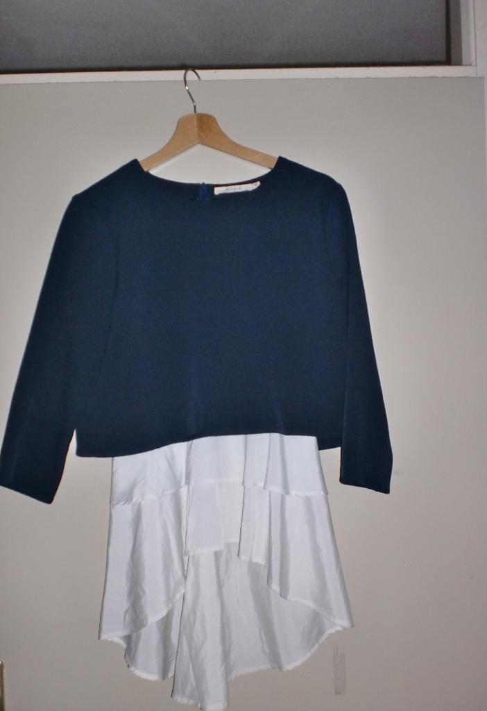 Nikkie top maat 40, Maat 38/40 (M), Blauw, Ophalen of Verzenden, Gedragen