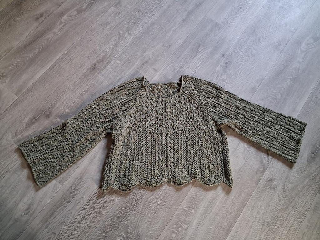 Nieuwe Ibiza dames top - olijf groen - maat M, Maat 38/40 (M), Nieuw, Ophalen of Verzenden, Lange mouw
