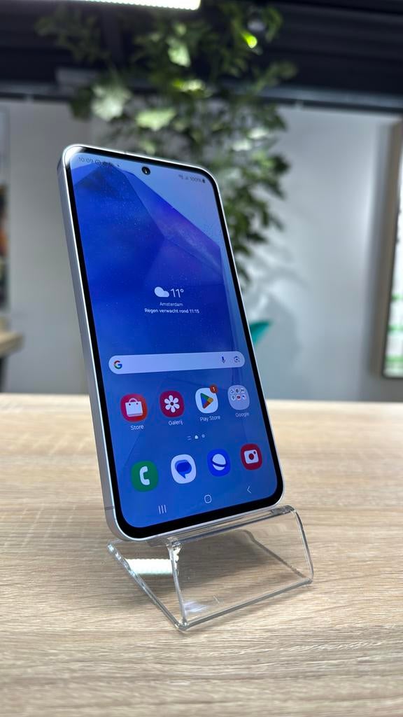 Samsung Galaxy A55 5G 128GB Paars 2 jaar garantie, Samsung, Paars, Nieuw, Ophalen of Verzenden