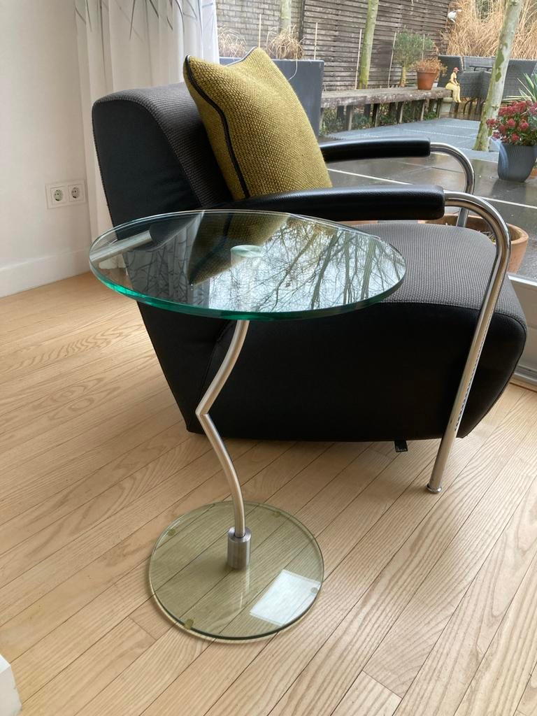 Metaform Bijzettafel - Diam. 40cm, Hoogte 58cm, 45 tot 60 cm, Gebruikt, Rond, Ophalen of Verzenden