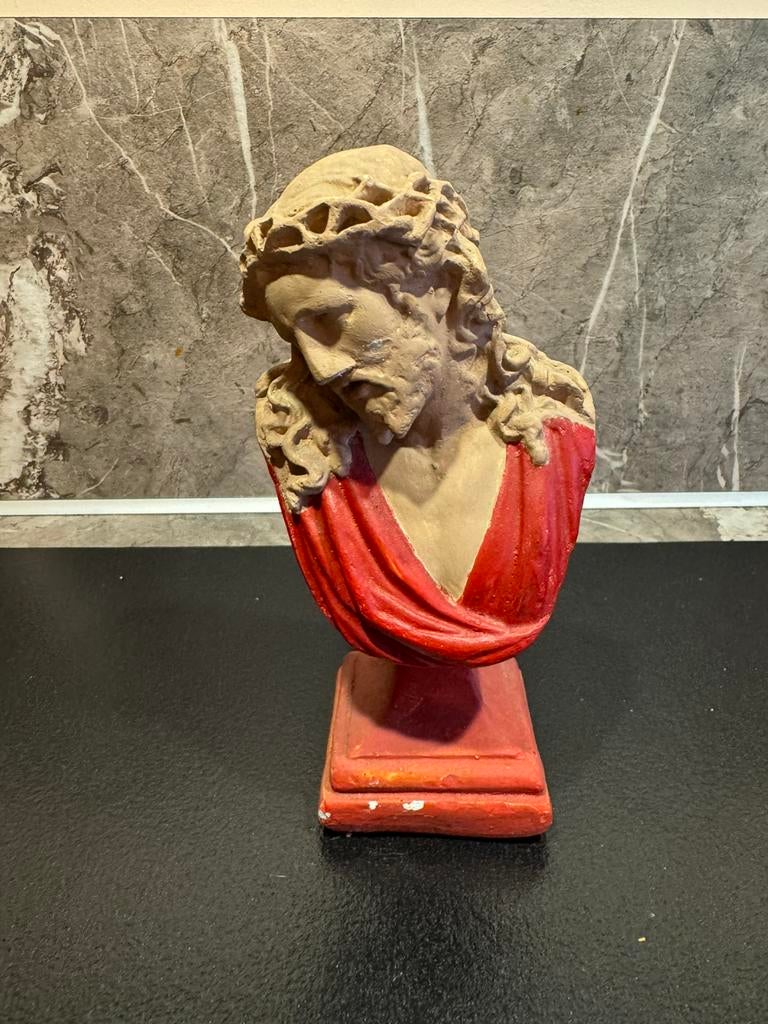 Vintage borstbeeld van Jezus, Antiek en Kunst, Antiek | Religie, Ophalen of Verzenden