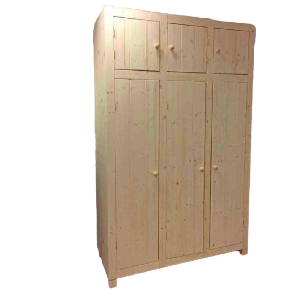 massief houten KAST met 3 deuren in 4 uitvoeringen, Info@bhmm.nl, 150 tot 200 cm, Ophalen of Verzenden, Zijperstraat 15