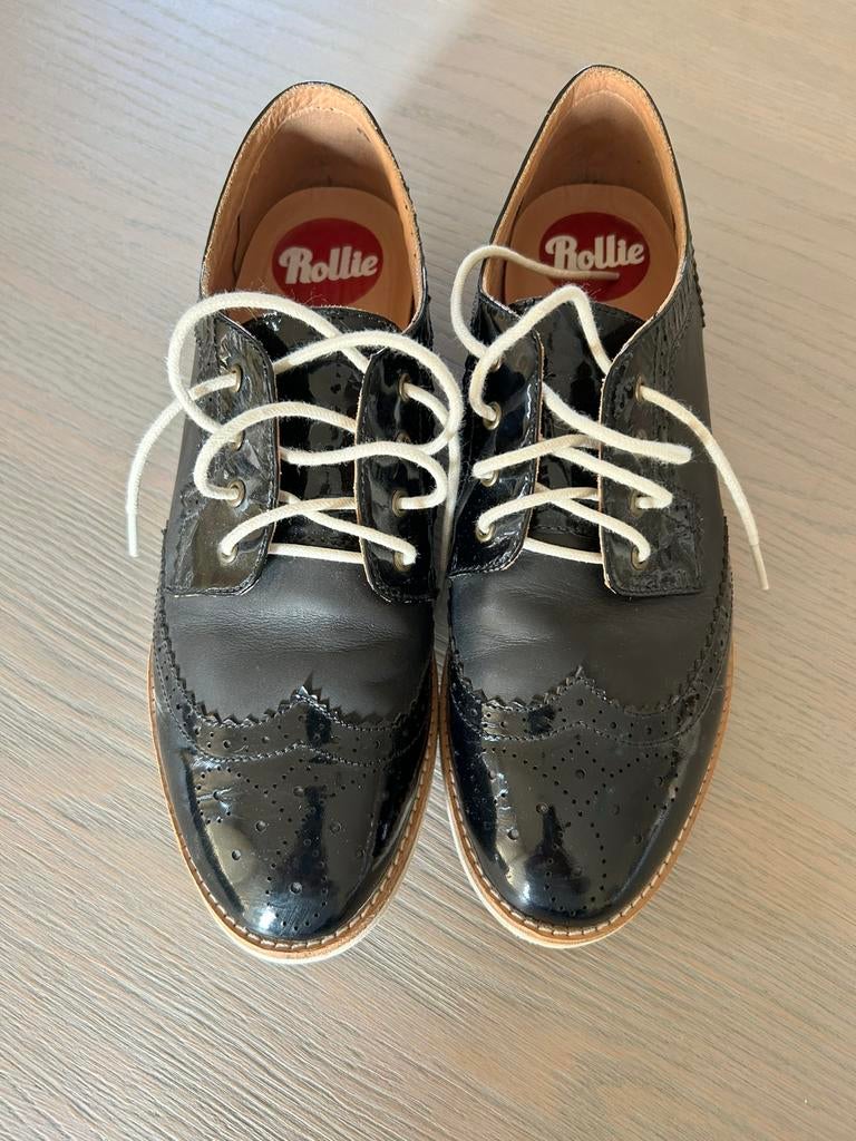 Damesschoenen van Rollie maat 40, Kleding | Dames, Schoenen, Schoenen met lage hakken, Zwart, Ophalen of Verzenden, Zo goed als nieuw