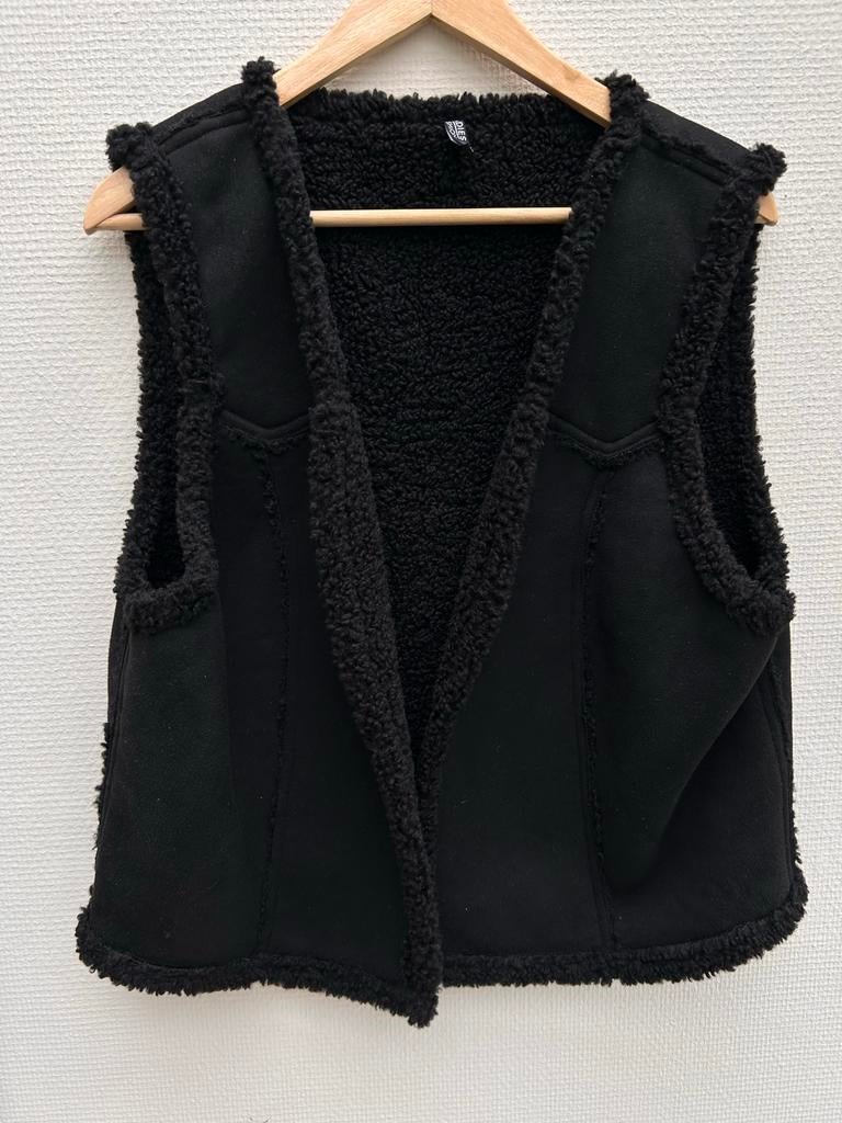 Zwarte bodywarmer, Ophalen of Verzenden, Zo goed als nieuw, Maat 38/40 (M), Zwart