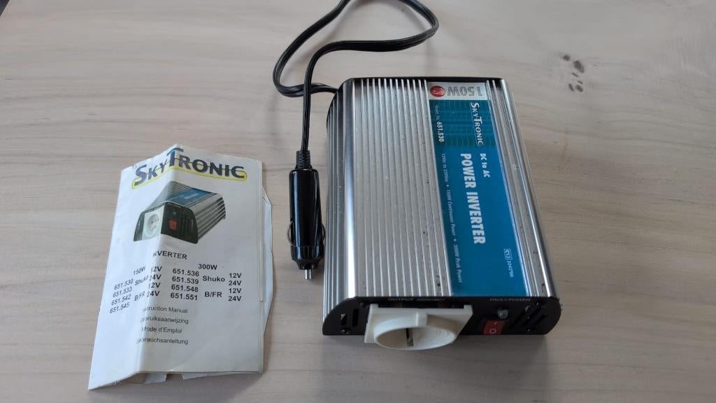 omvormer inverter 12Volt AC naar 230 Volt DC, Ophalen of Verzenden, Gebruikt