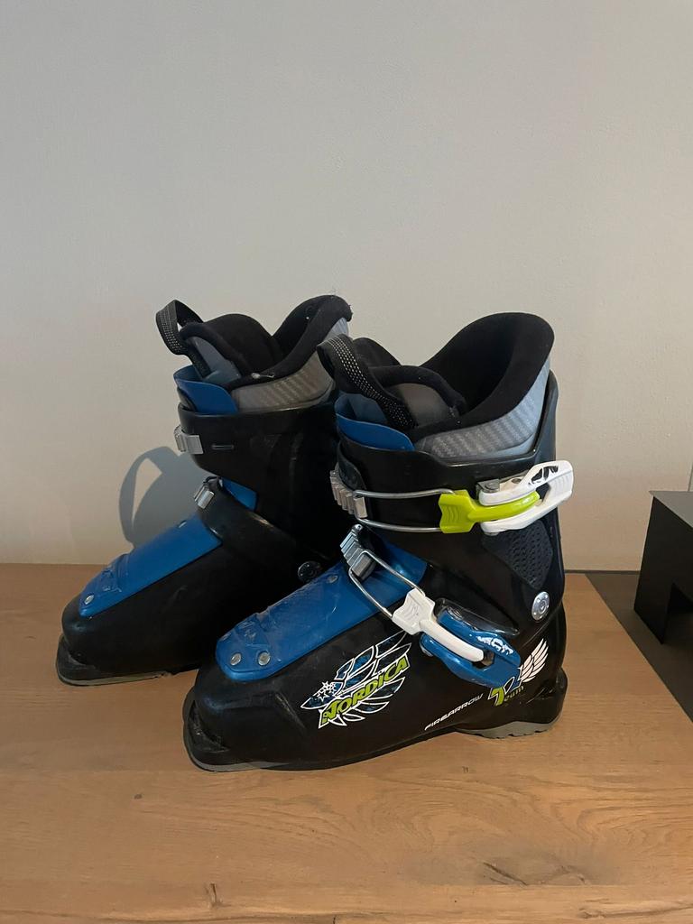 Skischoenen maat 21.5. (Maat 34), Sport en Fitness, Ophalen, Gebruikt, 160 tot 180 cm, Schoenen