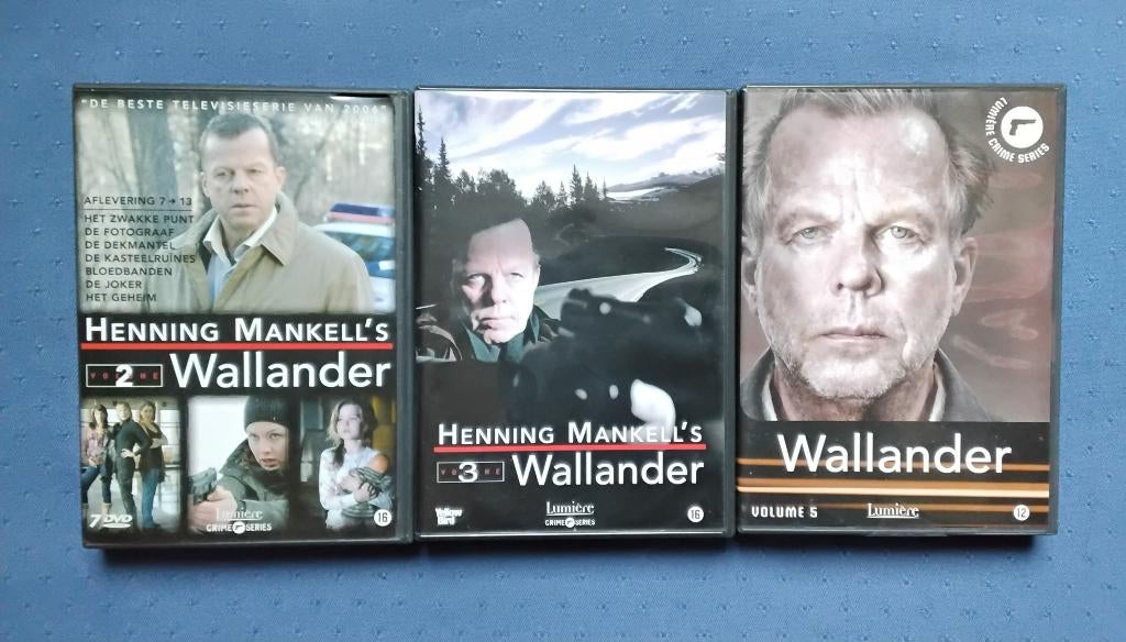 DVD Wallander seizoen 1, 3 en 5 (Lumière), Ophalen, Zo goed als nieuw, Vanaf 12 jaar, Boxset
