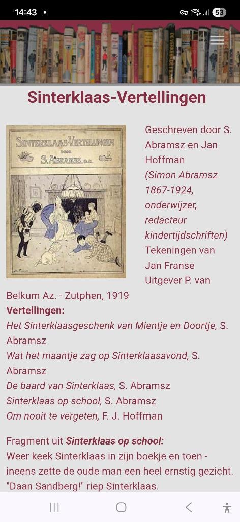Oud Sinterklaasboek, Diversen, Sinterklaas, Ophalen of Verzenden, Gebruikt
