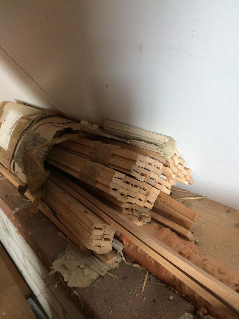 Beuken glaslat voor multiplex deuren ., Ophalen of Verzenden, Zo goed als nieuw, Minder dan 80 cm, Gevelraam of Ruit