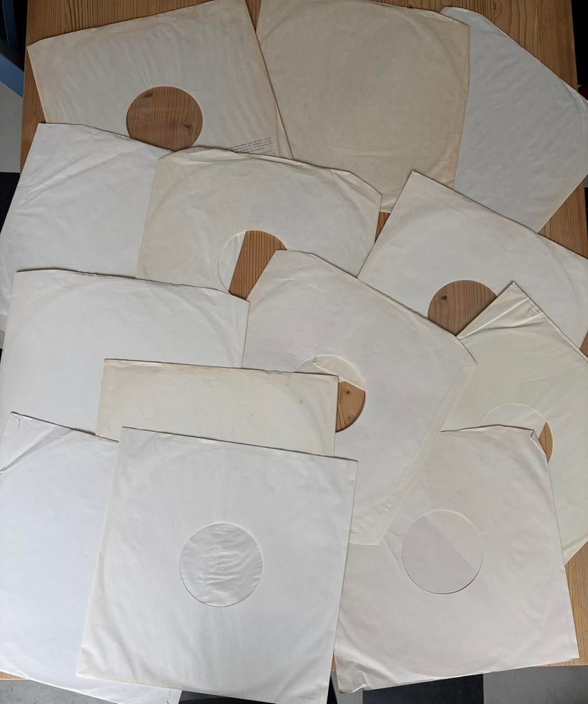 100 gebruikte binnenhoezen voor lp's of 10 inch platen, Cd's en Dvd's, Vinyl | Overige Vinyl, Ophalen of Verzenden, Gebruikt, 12 inch