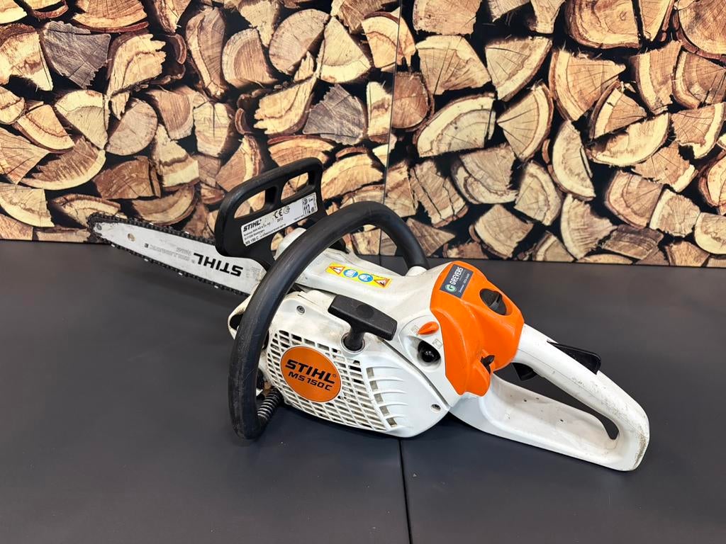 Stihl MS 150 C-E kettingzaag, Tuin en Terras, Hand-tuingereedschap, Gebruikt, Ophalen