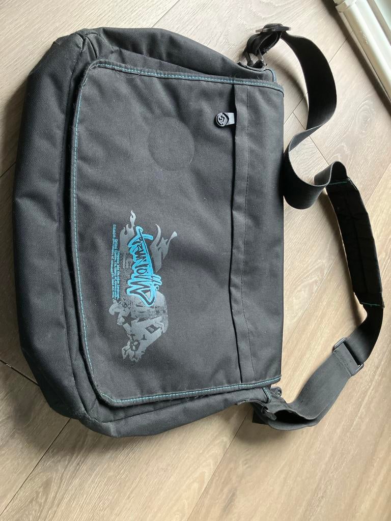 Zwarte Schoudertas / Messenger Bag, Overige merken, Gebruikt, 25 tot 40 cm, Ophalen of Verzenden