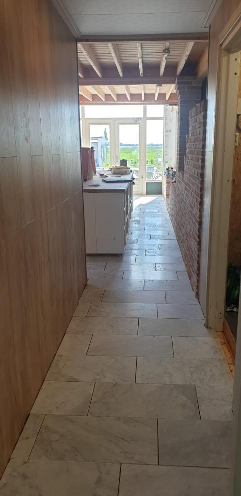 Vloer en Wand Wit Carrara echt marmer 61x30,5x1 cm mat, Doe-het-zelf en Verbouw, Tegels, 60 cm of meer, Verzenden, Wandtegels