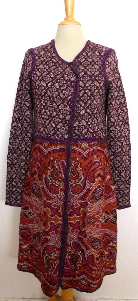 Folklore prachtige kleuren/print lang vest! M/L, Ophalen of Verzenden, Zo goed als nieuw, Maat 38/40 (M), Overige kleuren