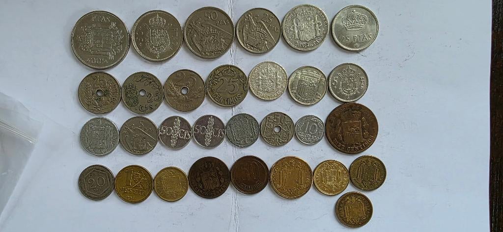 Verzameling Oude Interessante Munten Spanje 2 Pesetas 1879, Ophalen of Verzenden, Overige landen, Losse munt, Zilver