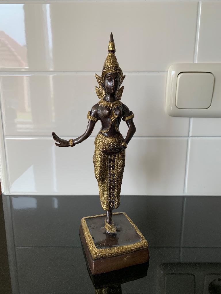 Bronzen beeldje Apsara danseres, Ophalen of Verzenden