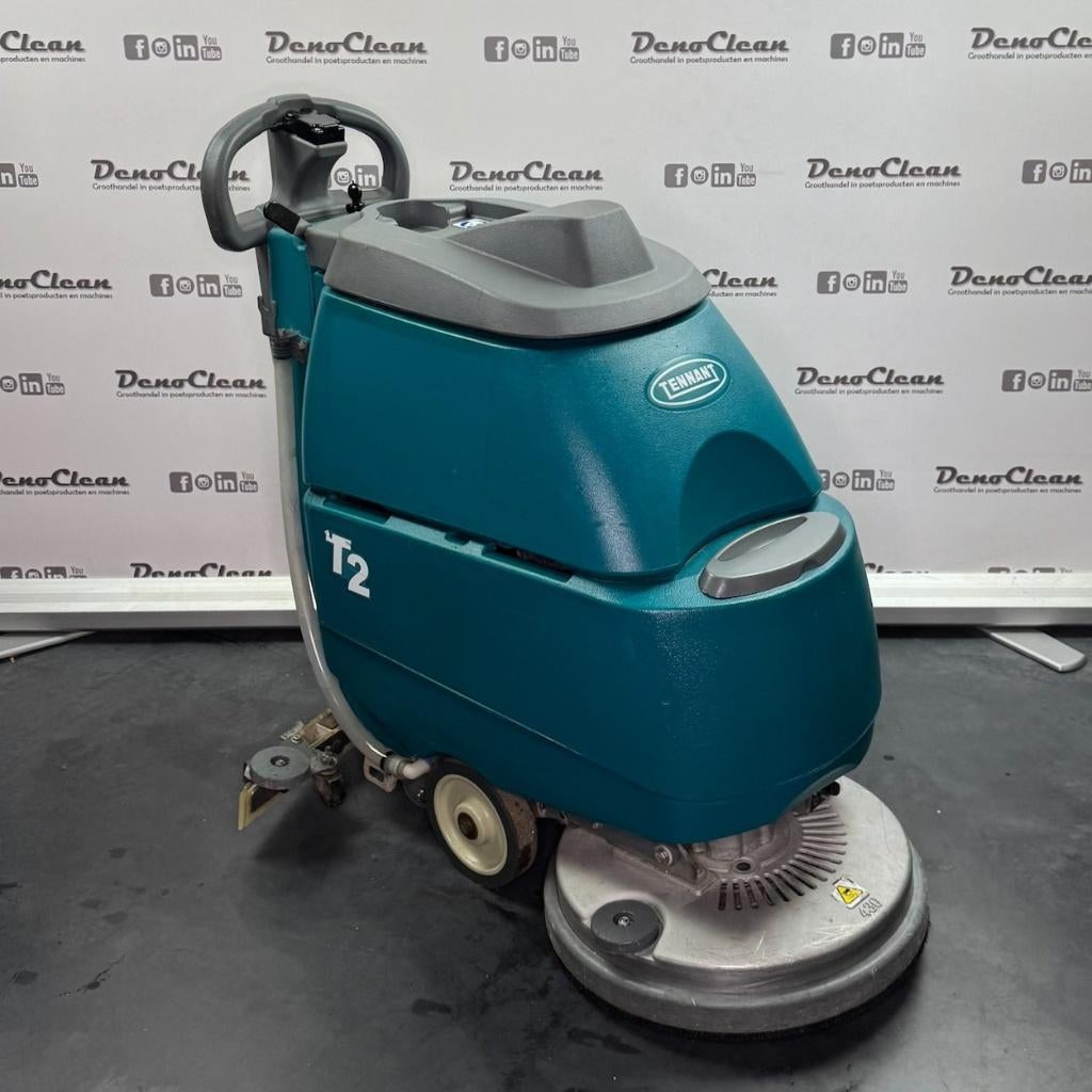 Tennant T2 schrobmachine, Ophalen, Denoclean, Gebruikt, Denoclean