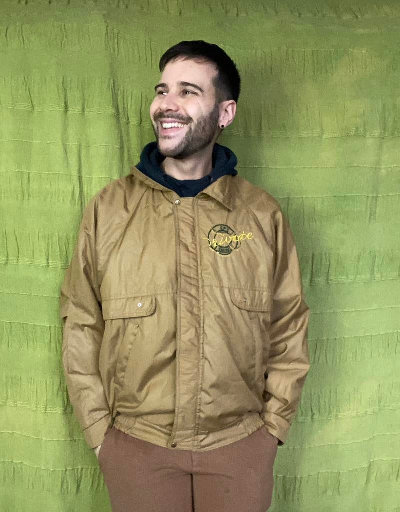 Vintage jas / windbreaker / bruin / medium / M / jassen, Kleding | Heren, Jassen | Winter, Hgv, Bruin, Maat 48/50 (M), 1073 BK