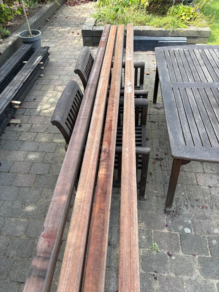 Azobe palen 85x85x3500, Tuin en Terras, Palen, Balken en Planken, Ophalen, Palen, Nieuw, Hardhout