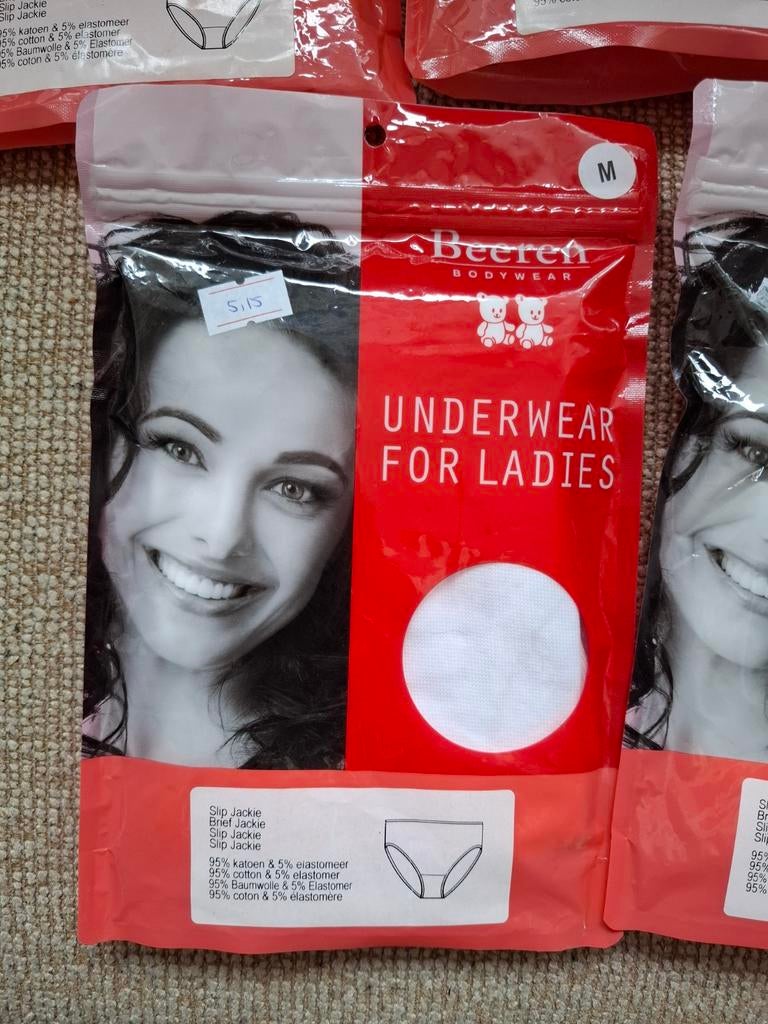 5 Beeren Dames slips - Maat M, Beeren, Ophalen of Verzenden, Wit, Slip