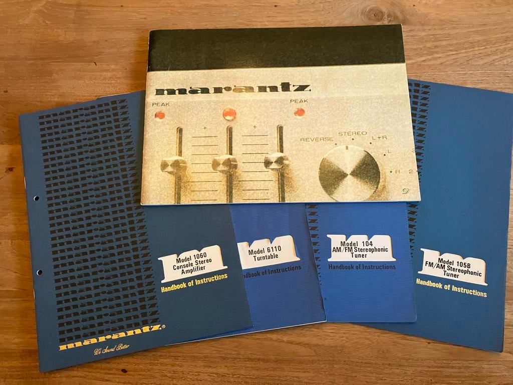 Vintage Marantz Handleidingen & Brochures, Audio, Tv en Foto, Stereo-sets, Ophalen of Verzenden, Overige merken