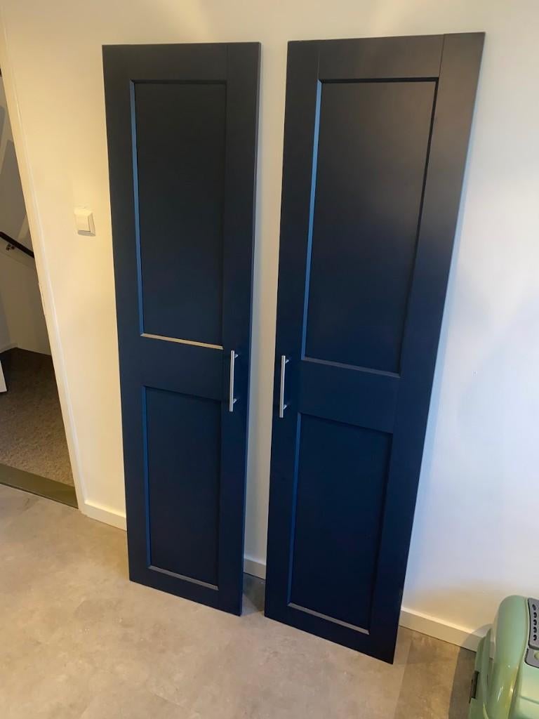 PAX deur GRIMO blauw, Ophalen, Gebruikt, 50 tot 100 cm, Minder dan 25 cm