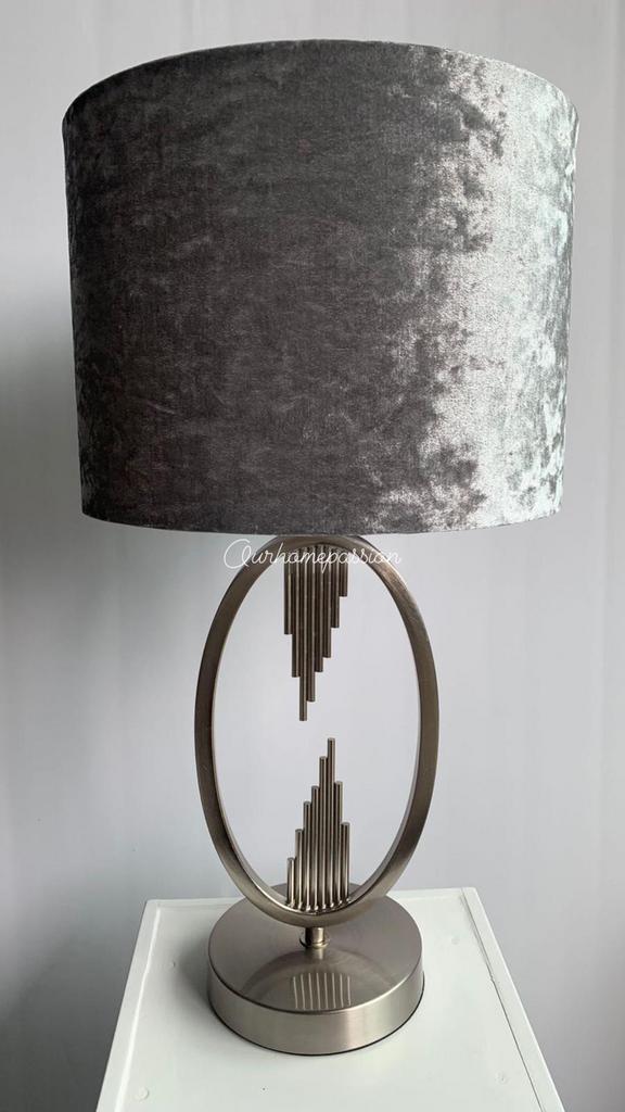 RINGLAMP TAFELLAMP ERIC KUSTER STYL BLACK GOLD CHROME VELVET, Ophalen of Verzenden, Nieuw, Minder dan 50 cm