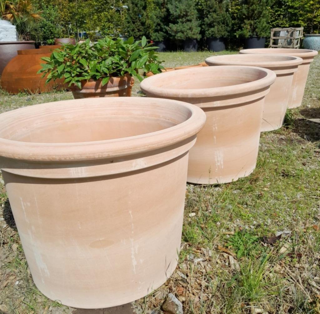 Terracotta grote potten, Tuin en Terras, Ophalen, 40 cm of meer, Rond, Nieuw