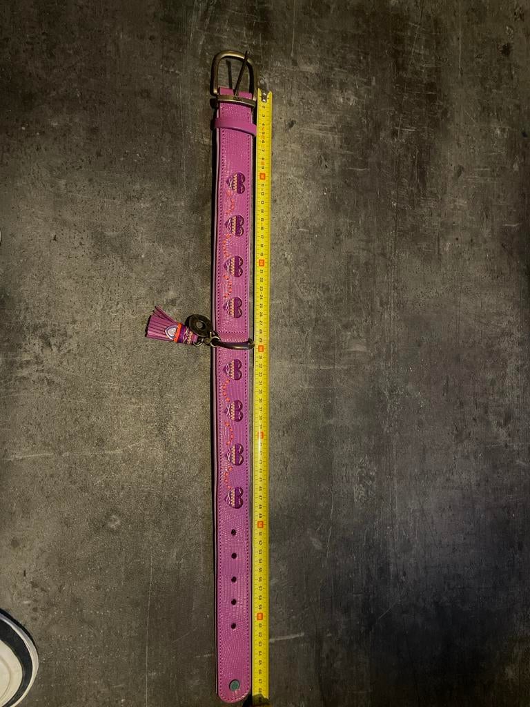 Halsband hond echt leer handgemaakt 72cm x 4cm, Ophalen of Verzenden, Handgemaakt, Nieuw