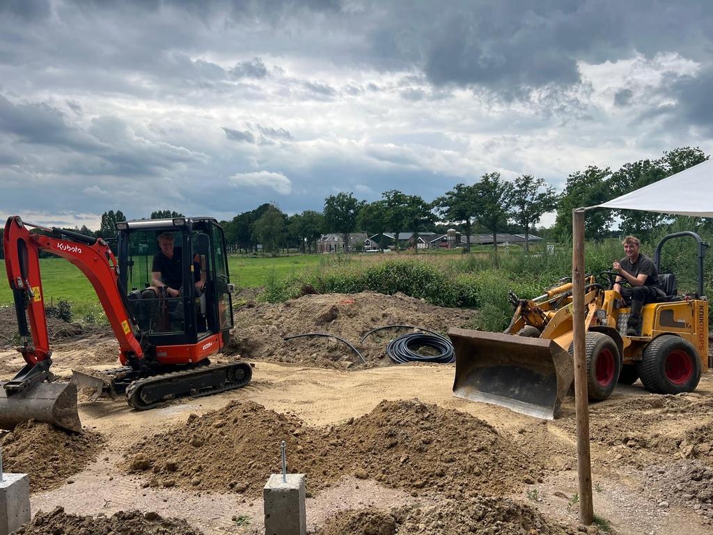 Kraanverhuur inclusief machinist, Tuinontwerp