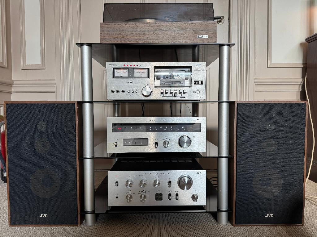 JVC Vintage twééde Stereo Set Toren (31, 1975) in Nederland, Audio, Tv en Foto, Stereo-sets, Gebruikt, JVC, Losse componenten