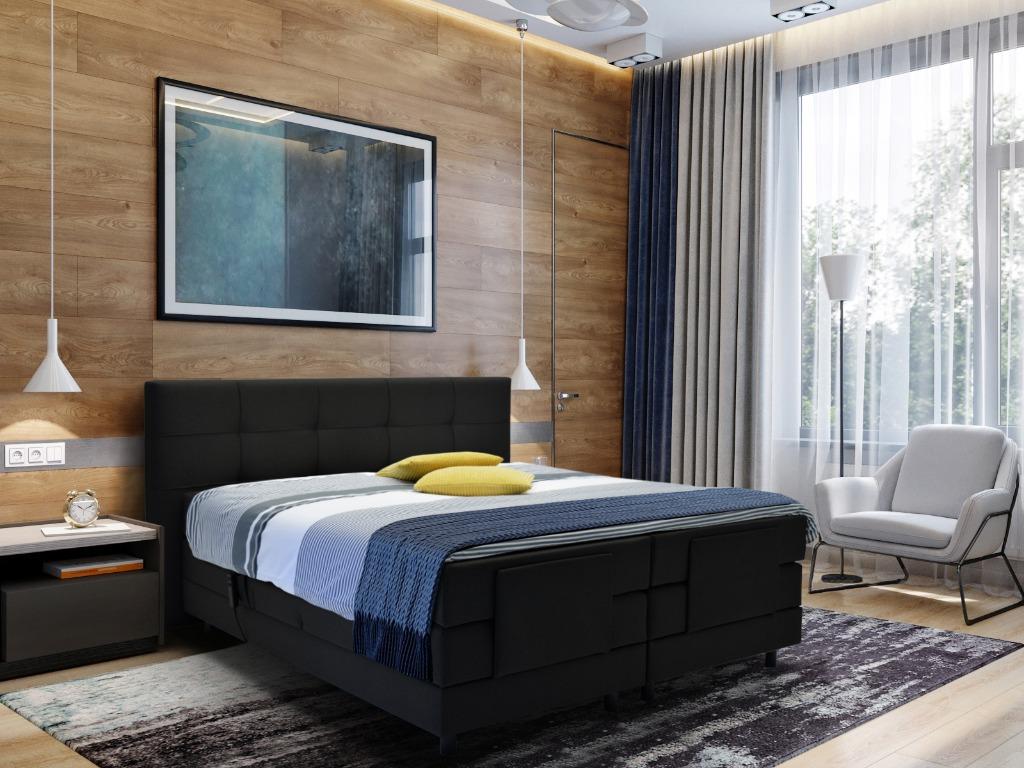 M-RAY Elektrische Boxspring Adore gold  €2395,-, 200 cm, 160 cm, Goud, Romantic