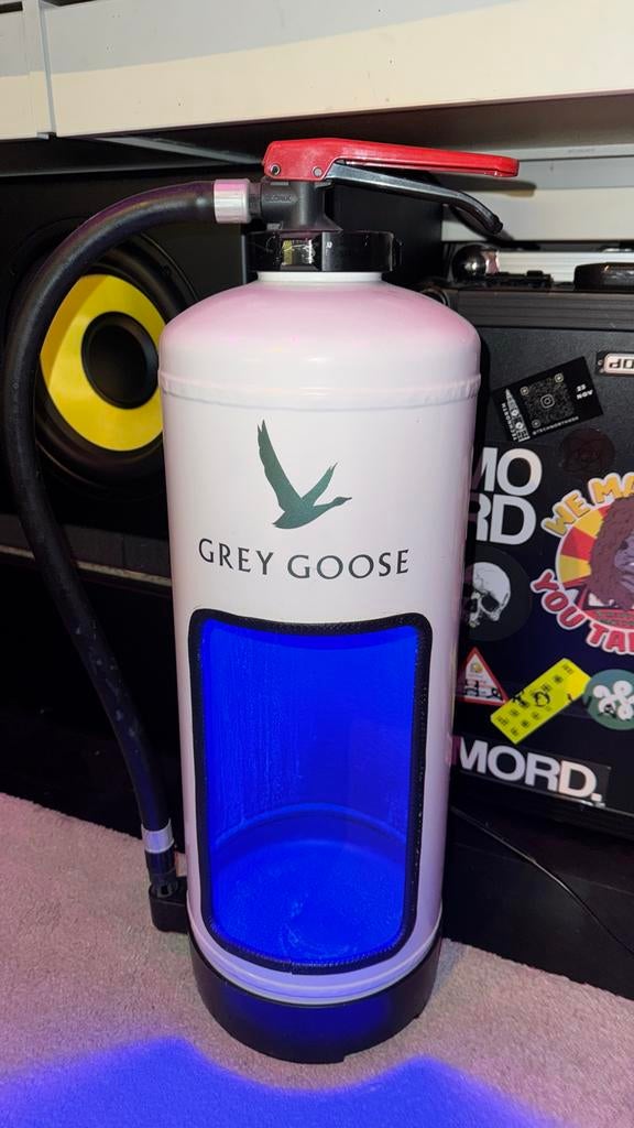 Grey Goose Brandblusser Lamp - Uniek Design!, Ophalen of Verzenden, Gebruikt, Metaal, Minder dan 100 cm
