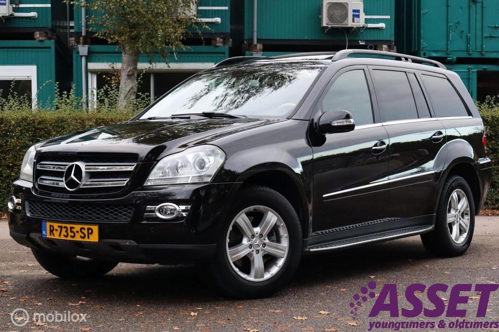 Youngtimer Mercedes GL500 V8 aut 7-zit | schuifdak | Carplay, Auto's, Mercedes-Benz, Automaat, 5461 cc, Zwart, Bedrijf