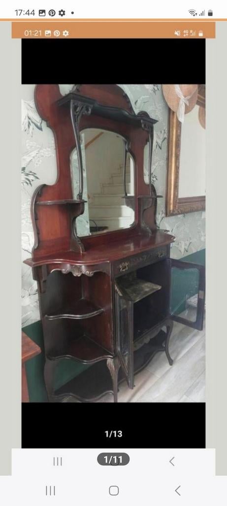 Antieke Engelse etagère Kast., Antiek en Kunst, Antiek | Meubels | Kasten, Ophalen