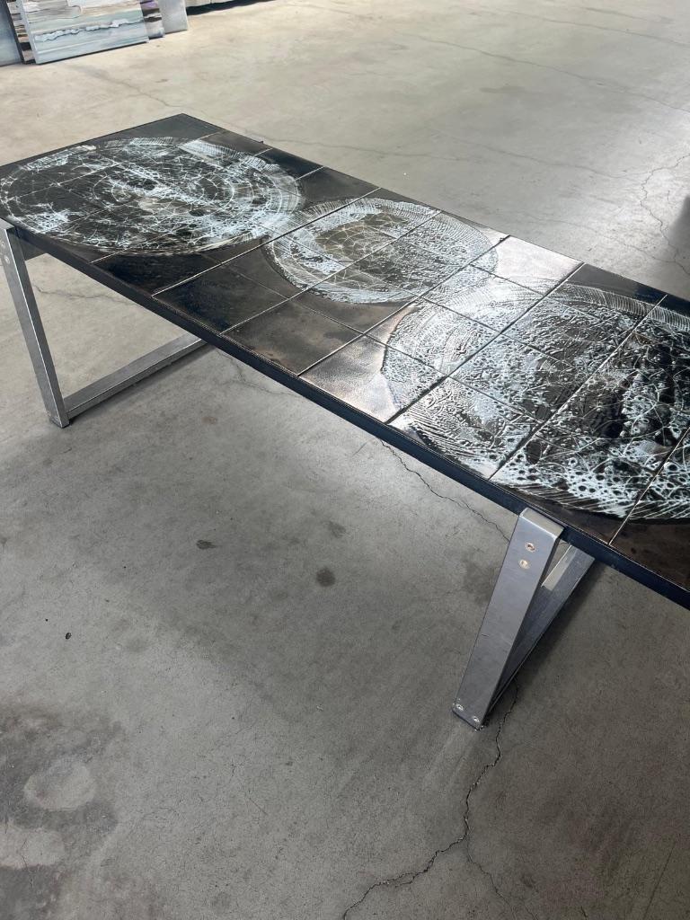 Salontafel vintage design Belarti, Ophalen, Gebruikt, 100 tot 150 cm, Overige materialen
