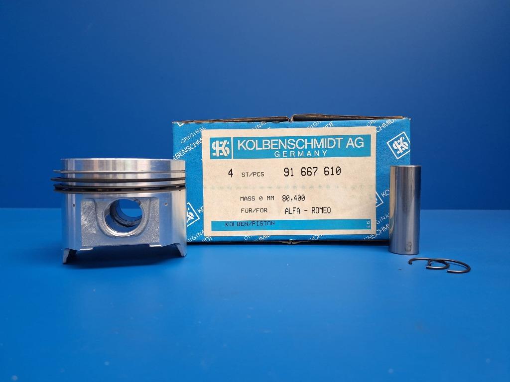 KB Zuiger Ø80.40 mm–Alfa Boxer 1186, 1286 en 1350cc –4 stuks, Auto-onderdelen, Ophalen of Verzenden, Nieuw, Alfa Romeo
