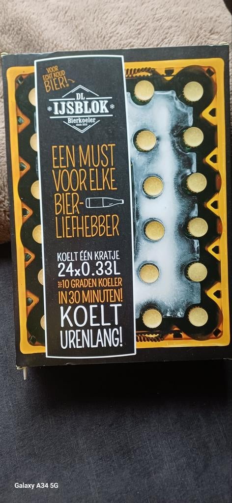 IJsblok Bierkoeler - Houd je bier ijskoud!, Ophalen of Verzenden, Nieuw, Koelelement