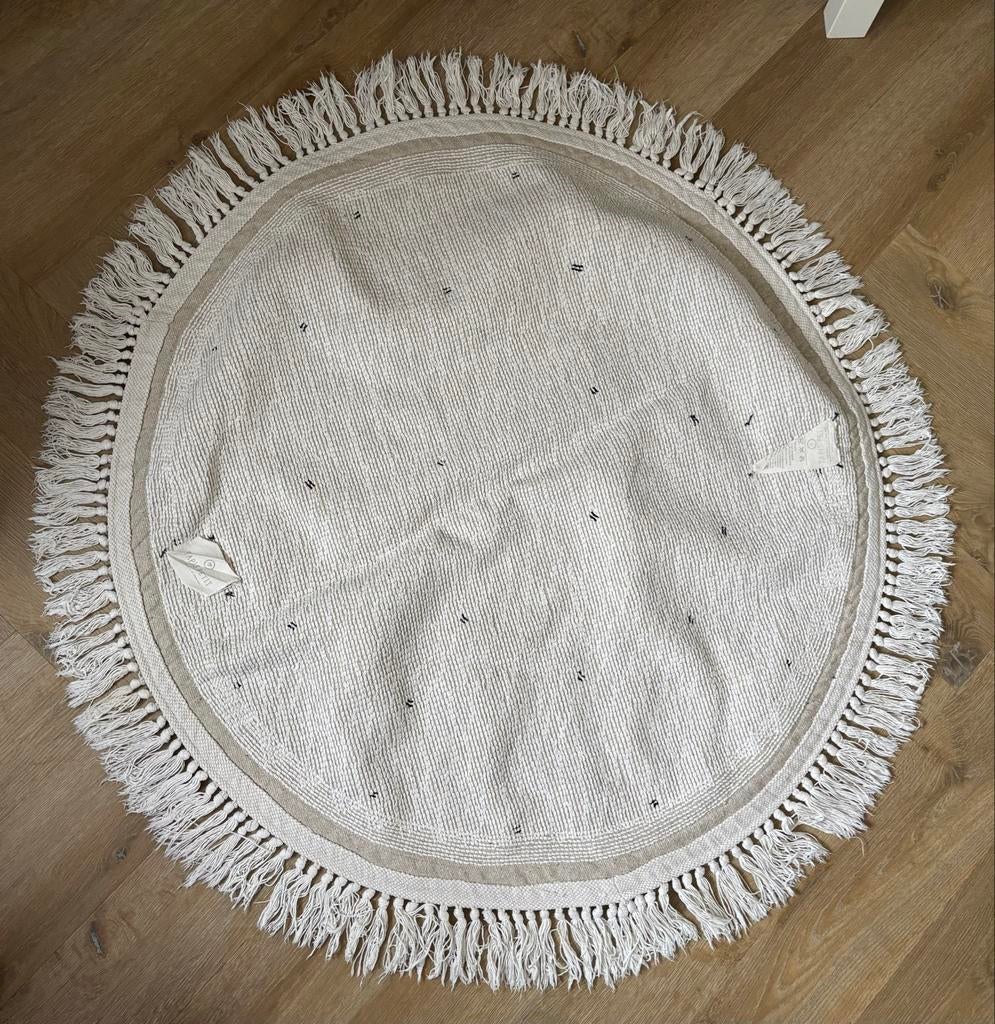 Rond Tapis Petit kleed - Zo goed als nieuw, Ophalen, Wit, Rond, 50 tot 100 cm