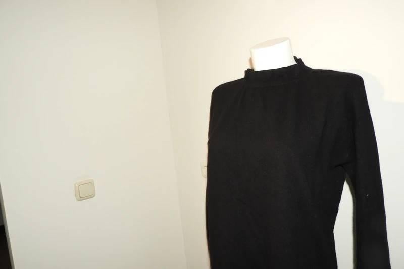 Allude heerlijk zachte warme trui kolletje wijde mouw S/M, Verzenden, Zwart, Maat 36 (S), Gedragen